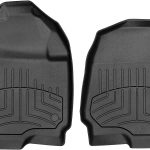 WeatherTech FloorLiner HP for Ford F-250/F-350/F-450/F-550 (4410121IM) - 1st Row (Driver & Passenger), Black