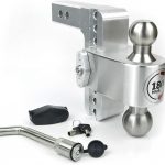 Weigh Safe LTB6-2-KA, 6" Drop 180 Hitch w/ 2" Shank/Shaft, Adjustable Aluminum Trailer Hitch & Ball Mount, Stainless Steel Combo Ball (2" & 2-5/16"), Keyed Alike Key Lock and Hitch Pin