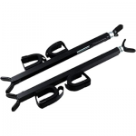 Great Day Quick-Draw Overhead Gun Rack - For UTVs With Roll Bar Depth of 15-23in - Black Powder-Coated Finish - 2 Gun Model, QD855-OGR