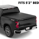 LEER SR250 | Fits 2015-2022 GM Chevy Colorado/GMC Canyon with 5.2 FT Bed | Sturdy, Easy Install, Soft Rolling Truck Bed Tonneau Cover | 610105
