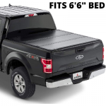 LEER HF350M | Fits 2004-2022 Ford F-150 with 6.6 FT Bed | Low-Profile, Easy On/Off, Hard Tri-Fold Truck Bed Tonneau Cover