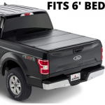 LEER HF350M | Fits 2019-2022 Ford Ranger with 6 FT Bed | Low-Profile, Easy On/Off, Hard Tri-Fold Truck Bed Tonneau Cover | 631304