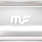 MagnaFlow 5in x 11in Oval Center/Offset Straight-Through Performance Muffler Exhaust Satin Finish 12586