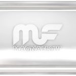 MagnaFlow 4in x 9in Oval Dual/Dual Performance Muffler Exhaust 11386 - Straight-Through, 2.5in Inlet/Outlet Diameter, 20in Overall Length, Satin Finish - Classic Deep Exhaust Sound